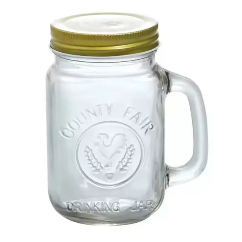 Colorful Mason Glass Mug