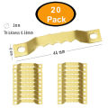 Pack of 20 Sawtooth Picture Photo Frame Hangers - Hook for Hanging Clock, Paintings, Artwork Picture - Frame Hooks for Photo Mirrors. 