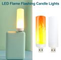 USB Flame Lamp Candle Light 5v Night Bulb with Fire Effect. 