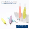 2 In 1 Sewing Needle Threader Seam Ripper Dual Purpose Sewing Tool Portable Home Thread Cutter Double Head With Protective Cover. 