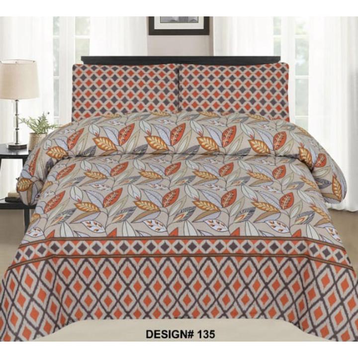 Bedsheet King Size  3-Piece Set (Cotton Fabric)