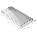 Keyboard Dust Cover Transparent Acrylic Keyboard Cover 375X150X48 MM. 
