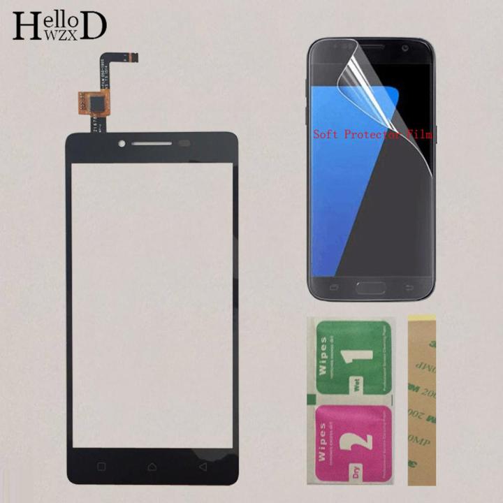 5.0'' Mobile Touch Glass For Lenovo A6000 A 6000 Touch Screen Digitizer Front Glass Lens Sensor Panel + Protector Film 3M Glue