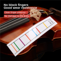 4/4 Violin Fretboard Sticker Fingerboard Marker Fiddle Learn Note Chart Tape 2Pcs. 