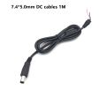 Laptop Charger Cable - 2 Pin DC Jack Connector with 7.4x5.0mm Plug - 1.2M DC Power Adapter 2 Core Cable Cord - Compatible with hp Laptops - Sleek Black Design. 