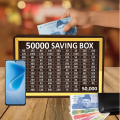 Premium Wooden Saving Box Collection – 5 Lakh, 3 Lakh, 2 Lakh, 1 Lakh & 50K Target Money Storage Boxes – Elegant Home & Office Goal Tracker for Cash & Coin Savings – Durable Decorative Organizer for Financial Milestones & Motivational Gifting. 