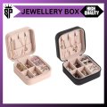 SP Dealz Small Jewellery Box - Mini Travel Jewellery Boxes Case, Portable Faux Leather Jewellery Storage Box Organiser for Women Girls. 