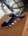 Black Stylish Multi Colors Sneaker for Men. 