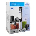 Anex AG-130 Deluxe Hand Blender - Black & Silver with 2 Years Brand Warranty. 