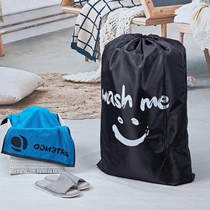 Wash Me Travel Laundry Bag, Machine Washable Dirty Clothes Organizer, Large Enough to Hold 4 Loads of Laundry, Easy Fit a Laundry Hamper or Basket XL
