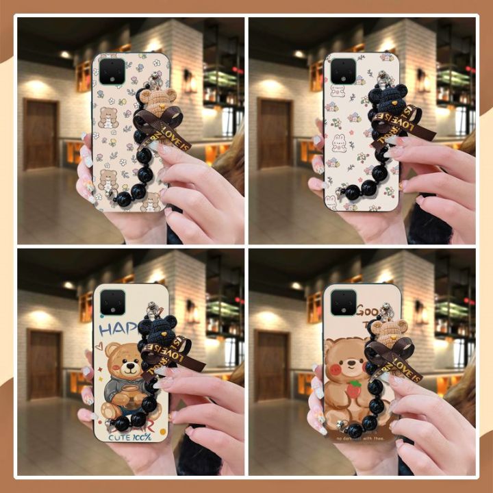 Back%20Cover%20Cartoon%20Phone%20Case%20For%20Google%20Pixel%204XL%20Bear%20bracelet%20protective%20case%20Black%20pearl%20pendant%20Waterproof%20cute%20-%20Image%204