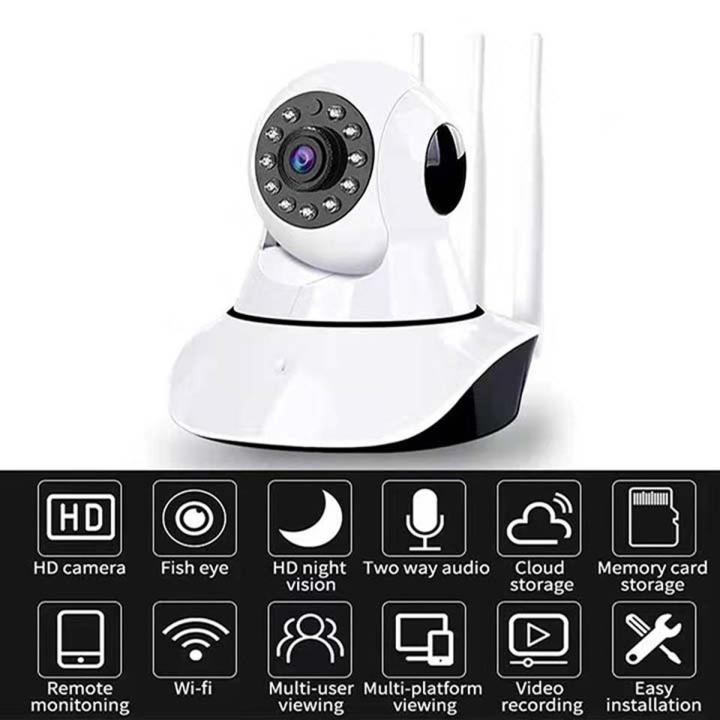 Hightech%20Wireless%20WIFI%20CCTV%20IP%201MP%20Camera%20720P%20view%20PTZ%20With%20Triple%20Antenna%20v380%20-%20Image%202