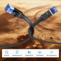 UGREEN Cat 8 Ethernet Cable , Flat High Speed 40Gbps 2000Mhz Internet Cable 26AWG Network Cord RJ45 Shielded Indoor LAN Cables for Gaming PC PS5 Xbox Modem Router. 
