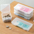 Portable Storage Box Paper Money Album Currency Banknote Case Coin Storage Collection Boxes Holder Transparent Plastic Case. 