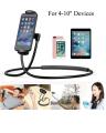 Lazy Bendable Flexible Hang Neck Phone Holder 360 Degree Rotation Mobile Stand - Black. 