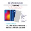 Lenovo K9 - Clear Back Side Protector with Back Cam Protector - Best Material - TPU (Jelly) - K 9. 