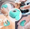 Deepsea Mibabe Silicone Bath Exfoliator Brush Body Shower Brush With Soap, Shampoo And Gel Dispenser Body Brush Body Scrubber Brush Bath and Body Shower Brush for Baby, Men and Women, Loofah Brush. 