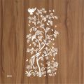 Chinoiserie  Large Floral Reusable Stencil For wall Painting Art DIY Home Decor, Album Crafts and Canvas. 