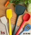 5pcs - Set of 5pcs Rainbow Colour Large Size Kitchen Utensils Set (Mix/Random color) | Rs universal Store. 