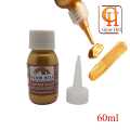 Glow Hill Golden Metallic Acrylic Paint - Permanent Waterproof Paint 60ml and 120ml. 