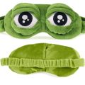 Green Frog Cartoon Cute Eyes Cover The Sad 3D Eye Mask Cover Sleeping Rest Sleep Funny Gift for Adult Kids #237371. 