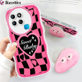 Jizetin for Infinix Smart 6 / X6511B Back Cover + Free Pop Socket Love Ripple Soft Wavy Shape TPU Phone Case For Girls Boys. 