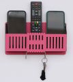 Multi Purpose Wall Mounted Remote Control Stand, Mobile Holder, Key Chain Hanging Stand. 