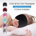 Multi-Color Gel Cover Migraine Relief Cap, Adjustable Cold/Hot Therapy Headband, Stress Relief Accessory. 