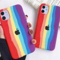 Rainbow Case For Apple iPhone X/XS Soft Silicon Back Cover (Rainbow). 