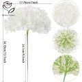 8pcs White Hydrangea Artificial Flowers Bridal Bouquet Wedding Party Decoration Flowers Hydrangeas Home Vese Garden Decor. 