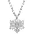 Anniyo Albania Eagle Pendant Necklaces For Women Silver Color/gold Color Albanian Jewelry Ethnic S Kosovo 233406. 