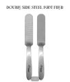 New Stainless Steel  Double Sided Foot Filer, Pedicure Foot Scrub Callus Remover Hard Skin Scraper Filer. 