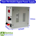 Titan TN1502DS Digital Adjustable Ampere / Voltage Adjustable DC Power Supply  by Electrica. 