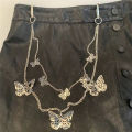 Trousers Chain Pants Keychain Hip Hop Punk Butterfly Biker Jeans Link Women Belt Key Chain Pants Keychain. 