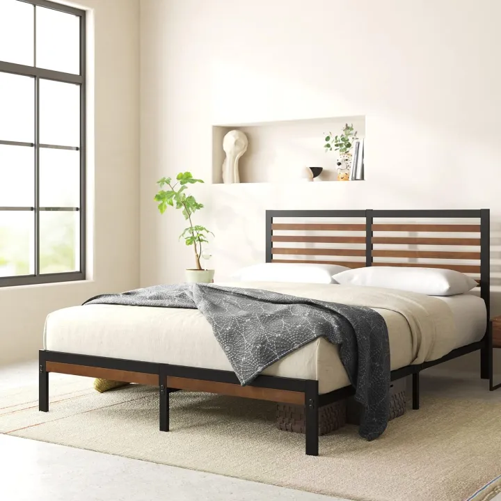 Industrial Design Metal Frame Bed, Stylish Headboard and footboard ...