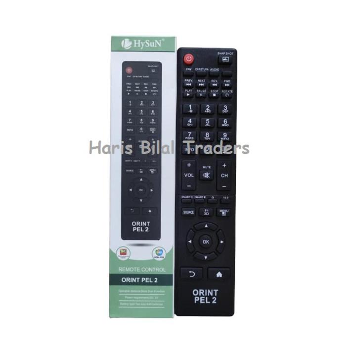 PEL & Orient  LCD & LED TV Remote Controln