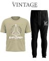The Vintage Clothing - Men's Clothing Summer Breathable T-Shirt and Black Trouser Gym wear and comfortable - Summer Tracksuits For Men - Summer Tracksuit for Men - Summer Track Suits For Men - Track Suits for Boys  -Track Suit for boys - Tracksuit for boy. 