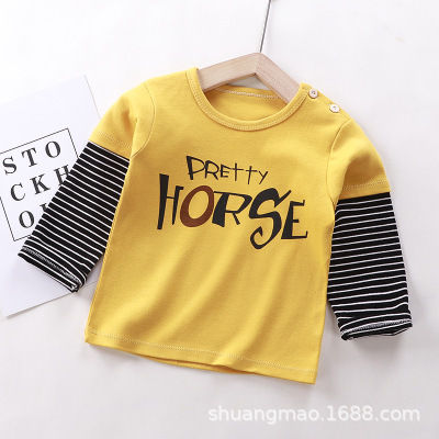 2022 Brand Xxx Boys Girls Sweatshirts Children's Long-sleeved T-shirt Baby Kids Cartoon Tops Fall Cotton O-Neck Bottoming