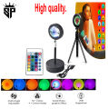 Sunset Lamp / Lamps 16 colours RGB Projector / Projection Light 360 degree Rotatable USB with Remote Control | Night Light / Best for Gift | Home Decor | Mobile Photography Backgrounds Accessories Lighting Kit Wallpaper. 
