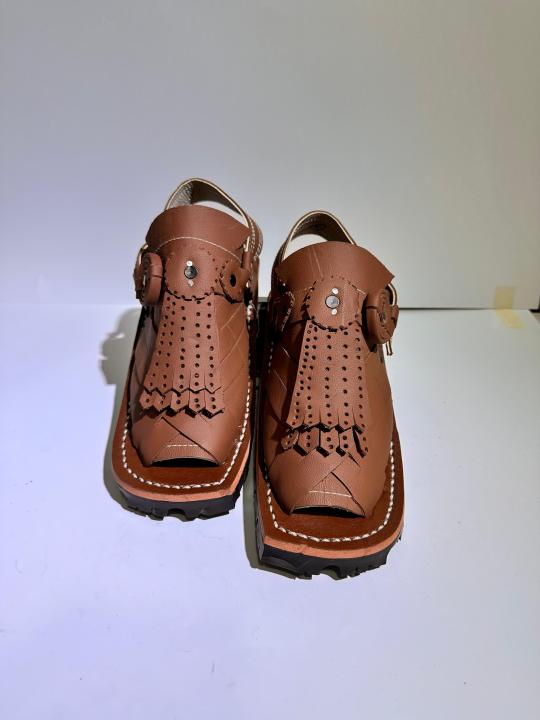 handmade balochi marri cut brown chawat for men | Daraz.pk