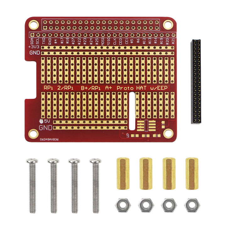 Raspberry%20Pi%20Proto%20HAT%20Shield%20Extension%20Board%20also%20for%20Raspberry%20Pi%204%20Model%20B%20Red%20RPI%20GPIO%20Board%20for%20UNO%20R3%20Raspberry%20Pi%203B+/3B%20-%20Image%204