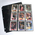 A4 four nine grid PP transparent book booklet small horse treasure Li Bao Ke Meng card loose leaf replacement core. 