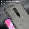 Biruiqu For Xiaomi Poco X2 Pocophone X2 Lambskin Leather Pounch Silicone Shockproof Case Slim Back Cover. 