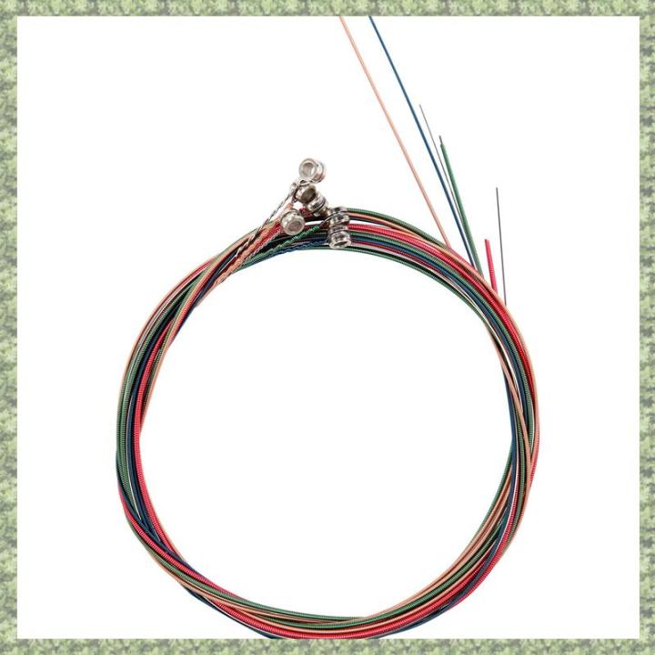 SptrrySet Rainbow Colorful Color String for Acoustic Guitar