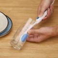 Multi-function Double-end Cleaning Brush-The Two-Sided Folded kitchen Glass Utensils cleaning tool. 
