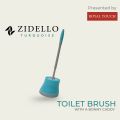 Toilet Brush with Caddy - Toilet Brush and Holder [Designer Edition] [Turquoise]. 