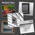 6Pcs 30x21cm Wire Mesh,20 Mesh Stainless Steel Mesh,Rust Metal Mesh Screen for DIY Projects,Vent,Filter Mesh,Garden Durable Easy Install Easy to Use. 