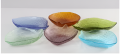 6pcs Leaf Shaped Multi-Coloured Snack Plate For Kidz Leaf Shape 6 Plate /EASY AND TRENDY FOR SERVING & USAGE/6PC Plate SET Pack of 6 Glass plate. 