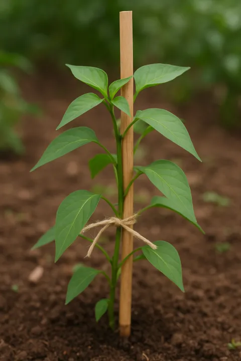 Growing Stick 3 ft Natural Bamboo Stick for Plant Support & Growing Garden & Indoor ...