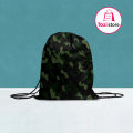 Army camouflage Drawstring School Bag Digitally printed For (Boys & girls). 